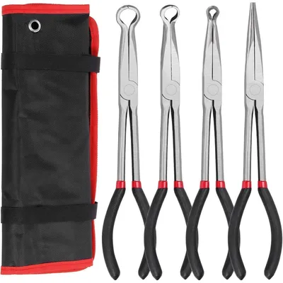 Productafbeelding van Slangtangset, 4-delig, 28 cm bereik, tang met smalle punt