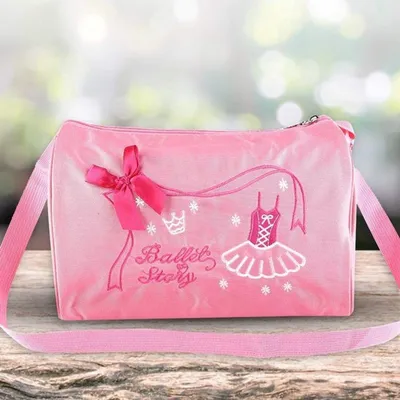 Ballettas Mädchen - Danstas - Sporttasche - Verstellbarer Riemen - Süßes Besticktes Tanzkleid - Tanzrucksack