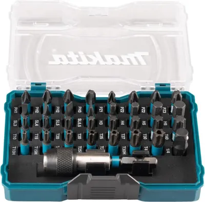 Image de Makita - Set de 33 perceuses à percussion noires de Makita