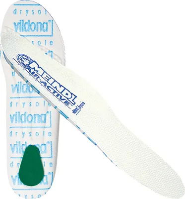 Two insoles are shown against a white background. One insole is laid out flat, while the other is partially visible underneath.
