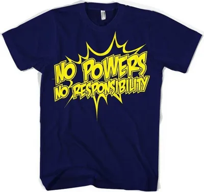 Produktbild von No Powers - No Responsibility T-Shirt - Small - Navy