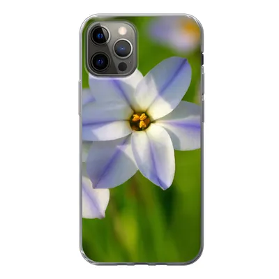Produktbild von MuchoWow® Handyhülle Schutzhülle Hülle für iPhone 12 Pro Blumen - Garten - Lila Silikon Softcase Handy Hülle - Abdeckung