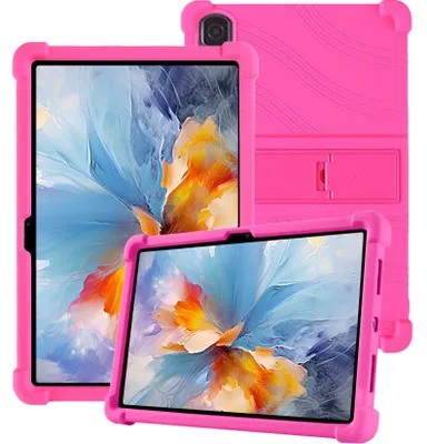 Produktbild von Tablet Hülle für Blackview Tab 16 Pro 11,0", Stoßfeste Weiches Silikon Schutzhülle mit Standfunktion Rosa