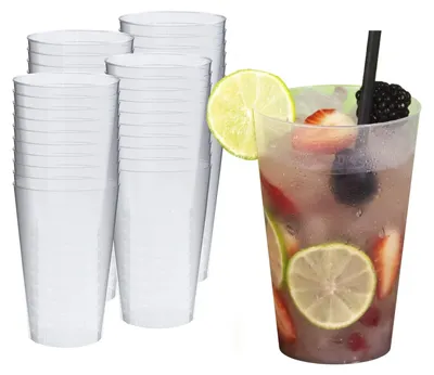 40 Partybecher 400 ml, wiederverwendbar, Hartplastik, 0,4 l