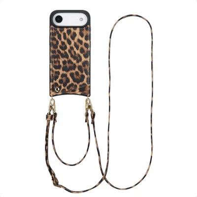 Obrázok produktu pre Selencia Nova puzdro na mobilný telefón s šnúrkou a držiteľom kariet iPhone Air - Leopard
