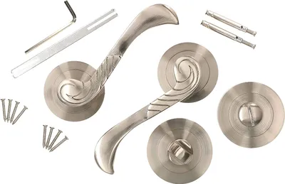 Zdjęcie produktu dla KOTARBAU® zestaw uchwytów do WC 110mm satyna zestaw uniwersalny