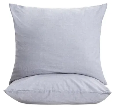 Produktbild von HOMLA GOSSY-Baumwolle Kissenbezügen blau 70x80 cm, 2er-Set