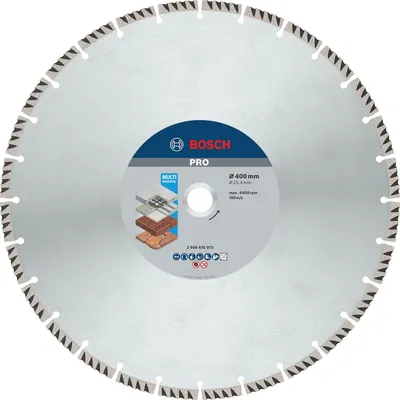 Productafbeelding van PRO multifunctionele diamantschijf voor diverse materialen, 400 x 25,4 mm