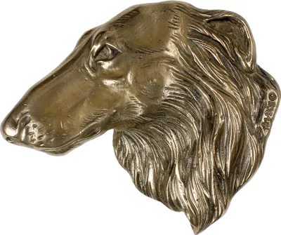 Productafbeelding van Art-Dog Wandreliëf – Borzoi – gegoten uit bronspoeder en hars