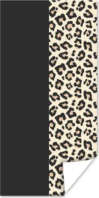 Produktbild von MuchoWow® Poster Tiere - Muster - Panther 60x120 cm - Wandschmuck