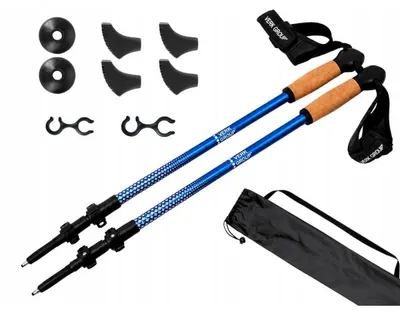 Immagine prodotto di Set Di 4 Bastoncini Da Nordic Walking Blu (30)
