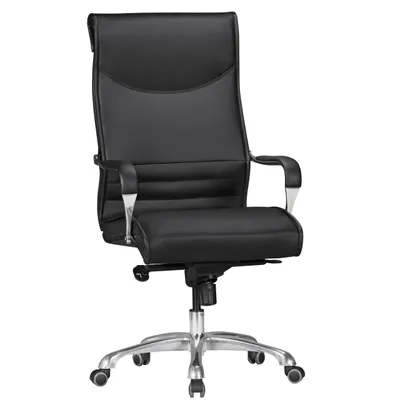 Produktbild von Bürostuhl BIGBOSS Bezug Kunstleder Schwarz Schreibtischstuhl bis 150 kg, XXL Design Chefsessel höhenverstellbar, Drehstuhl ergonomisch mit Armlehnen & hoher Rückenlehne, Wippfunktion