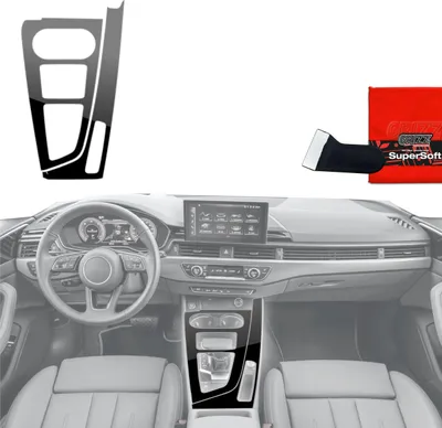 Produktbild von Schutzfolien Grizz Protector für Mittelkonsole - Audi A4 B9 (2014-2018) Schwarz Glanz