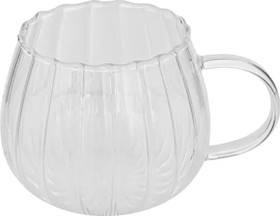 Produktbild von Atmosphera | Glasbecher - Pumpkin - Transparent - 350ml - Kaffeetasse - Stilvoll und Langlebig