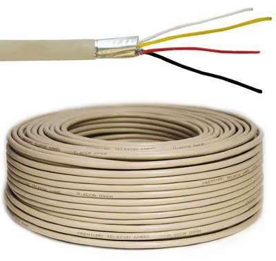 Produktbild von PremiumX 50m Telefonkabel 2x2x0,6mm J-Y(ST)Y Telefonleitung 4-Adern