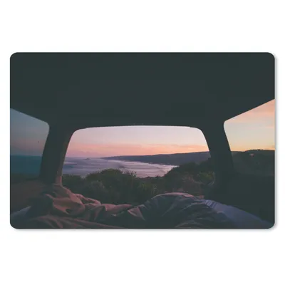Produktbild von MuchoWow® Mauspad Mousepad Bus - Sonnenuntergang - Himmel 27x18 cm - Mousepads - Maus Mat - Pad - Mausunterlage - Büroartikel - Desk Matten