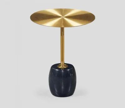 Produktbild von Gold-Schwarzer Couchtisch Designer Wohnzimmer Stilvolle Beistelltische