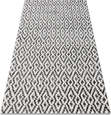 Produktbild von Modern Teppich MUNDO E0621 geometrisch Outdoor beige / schwarz beige 180x270 cm