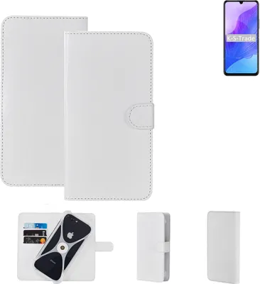 Produktbild von K-S-Trade Handy Hülle Schutz Hülle kompatibel mit Huawei Honor 30 Lite Cover Case Bookstyle Bumper weiß 1x