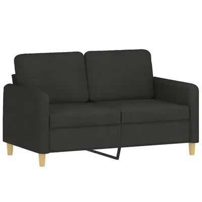 Immagine prodotto di vidaXL divano a 2 posti nero 120 cm in tessuto