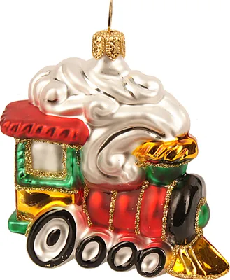Produktbild von Christbaumschmuck Figuren Glas  Transport / Fahrzeuge, Auswahl:Lokomotive / Lok 7.5cm