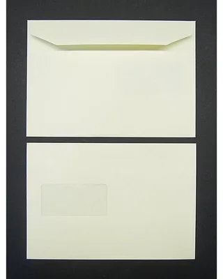 Produktbild von Kuvertierhüllen C5 120g/qm gummiert Fenster VE=500 Stück creme