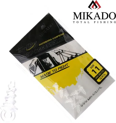 Obrázok produktu pre 10 x 11 mm MIKADO CLEAR POP UP SCREWS skrutky na boilies