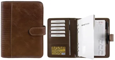 Produktbild von bind® 15601 Jízdní řád - A5, Imitace kůže nappa, hnědý