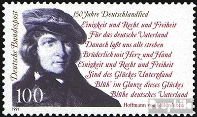 Produktbild von Briefmarken BRD (BR.Deutschland) 1991 Mi 1555 (kompl.Ausgabe) postfrisch 150 Jahre Deutschlandlied