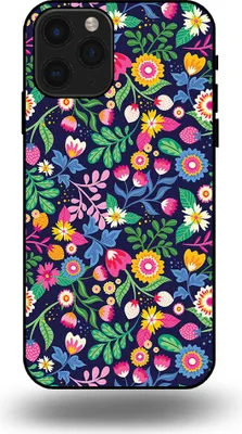 Produktbild von Smartphonica Handyhülle passend für iPhone 11 Pro mit Blumendruck - TPU Backcover Hülle Blumendesign