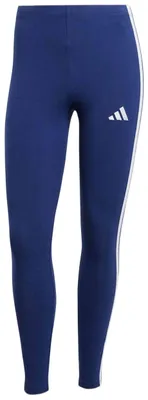 Produktbild von adidas Damen Essentials 3-Stripes Baumwolle Leggings Tights, Dark Blue/White, XS