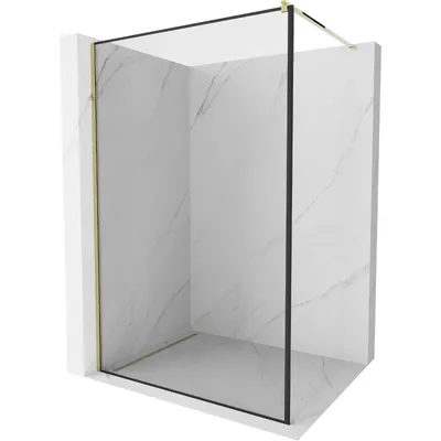 Obrázok produktu pre Mexen Kioto sprchová stena 90 x 200 cm, transparentnéné/čierny vzor 8 mm, zlatá - 800-090-101-50-70