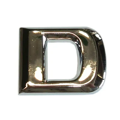Produktbild von Hermann Schütz 3D-Relief-Chrome-Buchstabe D 25x35mm