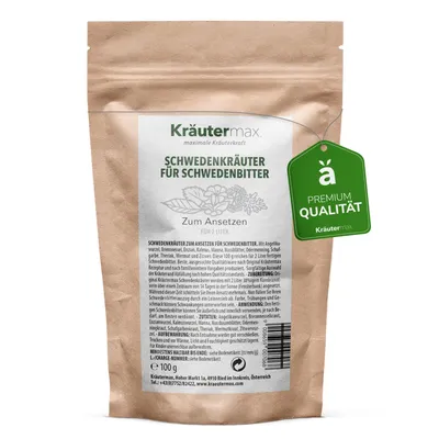 Productafbeelding van Zwedenkruiden voor het maken van Zwedenbitter, 2 liter, 100 gram