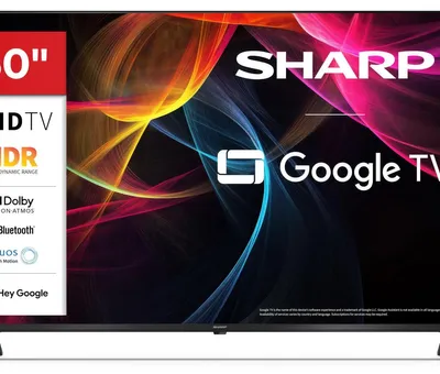 Produktbild von Sharp TV LED 4K Ultra HD 50 Zoll Smart TV Google TV Dolby Vision Dolby Atmos 4 HDMI 2.1 Triple Tuner 50HL4265E