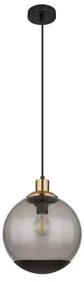 Produktbild von Pendelleuchte, Metall, Schwarz-matt, Glas, H 120 cm