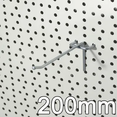 Produktbild von Einfachhaken für Lochblech, L = 200 mm 100 Stück