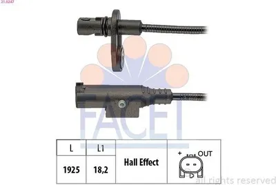 Produktbild von FACET ABS Sensor Raddrehzahl passend für MERCEDES-BENZ SPRINTER 3,5-t Kasten (906) 21.0247
