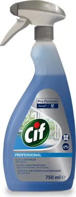 Produktbild von Cif Glas- und Fensterreiniger – Spray – streifenfreier Glanz – für Fenster und Spiegel – 750 ml - 1 Stück