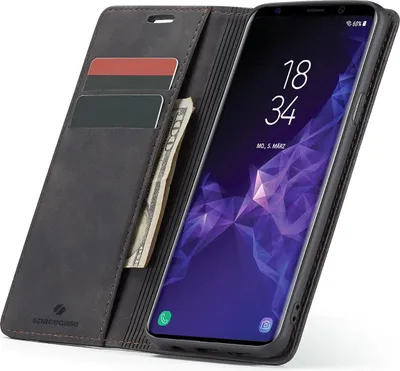 Immagine prodotto di SPACECASE Custodia flip a portafoglio per Galaxy S9+ Nero