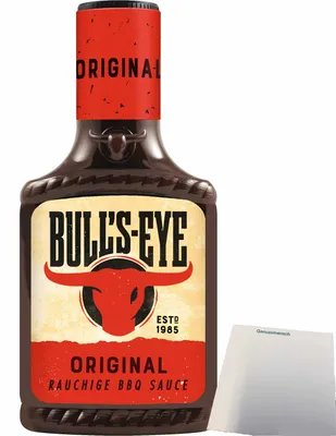 Produktbild von Bull's Eye Original Rauchige Barbecue-Sauce (300ml Flasche) + usy Block