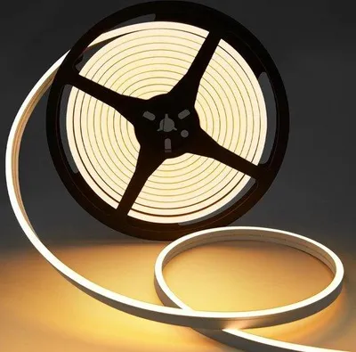 Immagine prodotto di Filo LED in silicone da 5 m, bianco caldo, per interni ed esterni, impermeabile, flessibile