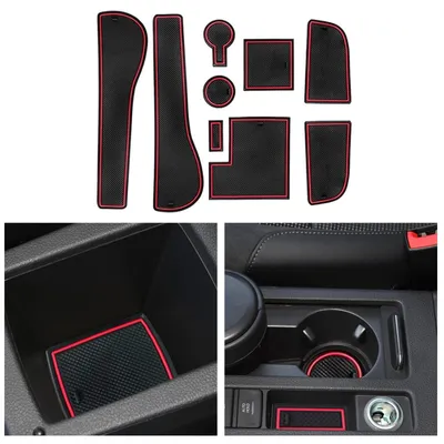Productafbeelding van Antislip Rubbermatten voor Auto Interieur, Set van 9