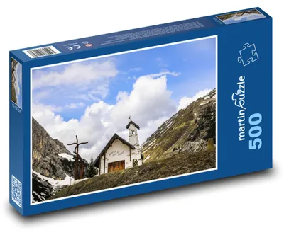 Zdjęcie produktu dla Puzzle 500 Kaplica w górach - martinpuzzle