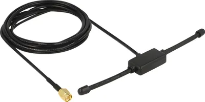 Produktbild von DeLOCK 89495, 3 dBi, 0.433 GHz, 50 Ohm, Omnidirektionale Antenne, SMA, Männlich