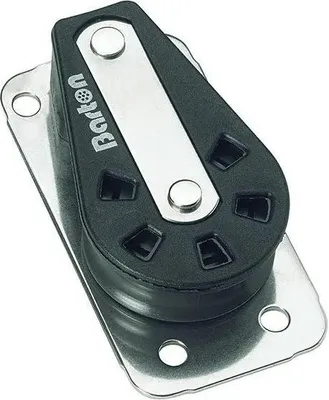 Zdjęcie produktu dla Barton Marine Single Flat Pulley 385kg 10 Mm Silver 45 x 92 mm Silver 45 x 92 mm
