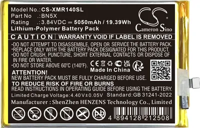 Produktbild von TECHTEK Akku Kompatibel mit [Xiaomi] 2409BRN2CA, 2409BRN2CC, 2409BRN2CG, 2409BRN2CL, A3 Pro 4G, Redmi 14C Ersetzt BN5X