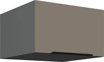 Produktbild von Oberschrank mit Flügeltüren LUNARA – Breite 60 cm, Dunkelbeige/Anthrazit