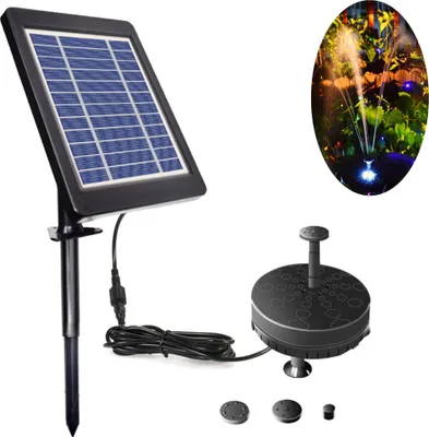 Zdjęcie produktu dla Oświetlenie LED Solar Floating Fontanna Krajobraz Decor Białe światło