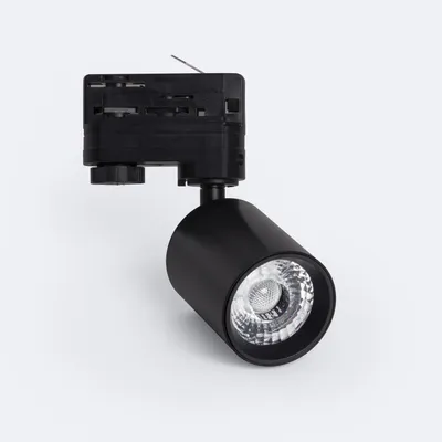 Produktbild von 3-Phasenstromschiene LED-Strahler 10W Dimmbar Mallet Schwarz  3000K Warmweiß